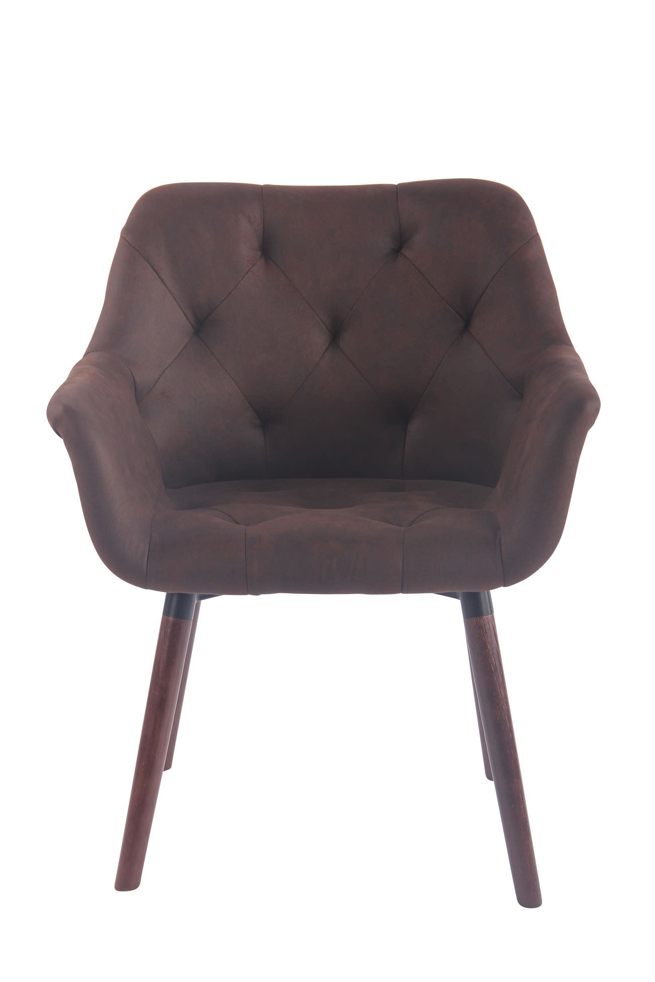 TPFLiving Esszimmerstuhl Cassy Vintage Kunstleder Gestell Buchenholz Walnuss TPFLiving Esszimmerstuhl Cassy Vintage Kunstleder Gestell Buchenholz Walnuss