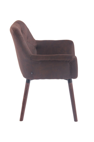 TPFLiving Esszimmerstuhl Cassy Vintage Kunstleder Gestell Buchenholz Walnuss TPFLiving Esszimmerstuhl Cassy Vintage Kunstleder Gestell Buchenholz Walnuss