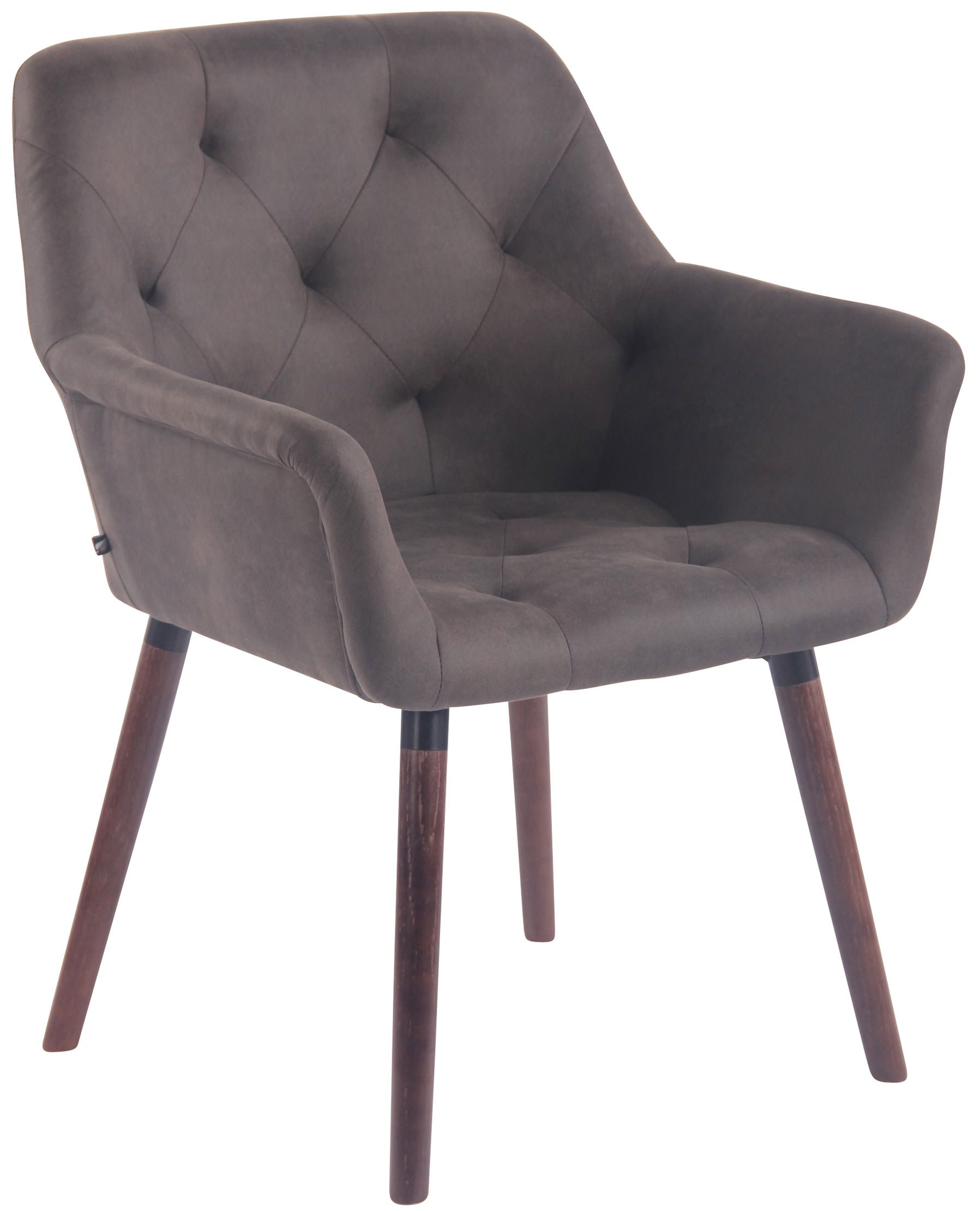 TPFLiving Esszimmerstuhl Cassy Vintage Kunstleder Gestell Buchenholz Walnuss TPFLiving Esszimmerstuhl Cassy Vintage Kunstleder Gestell Buchenholz Walnuss