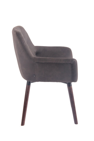 TPFLiving Esszimmerstuhl Cassy Vintage Kunstleder Gestell Buchenholz Walnuss TPFLiving Esszimmerstuhl Cassy Vintage Kunstleder Gestell Buchenholz Walnuss