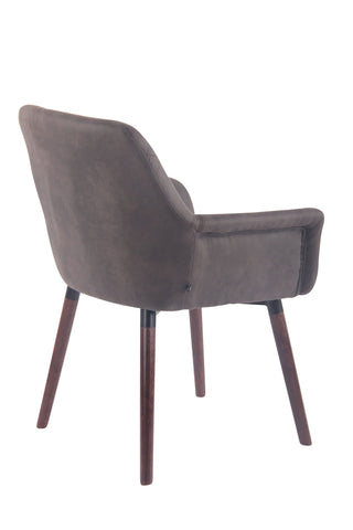 TPFLiving Esszimmerstuhl Cassy Vintage Kunstleder Gestell Buchenholz Walnuss TPFLiving Esszimmerstuhl Cassy Vintage Kunstleder Gestell Buchenholz Walnuss