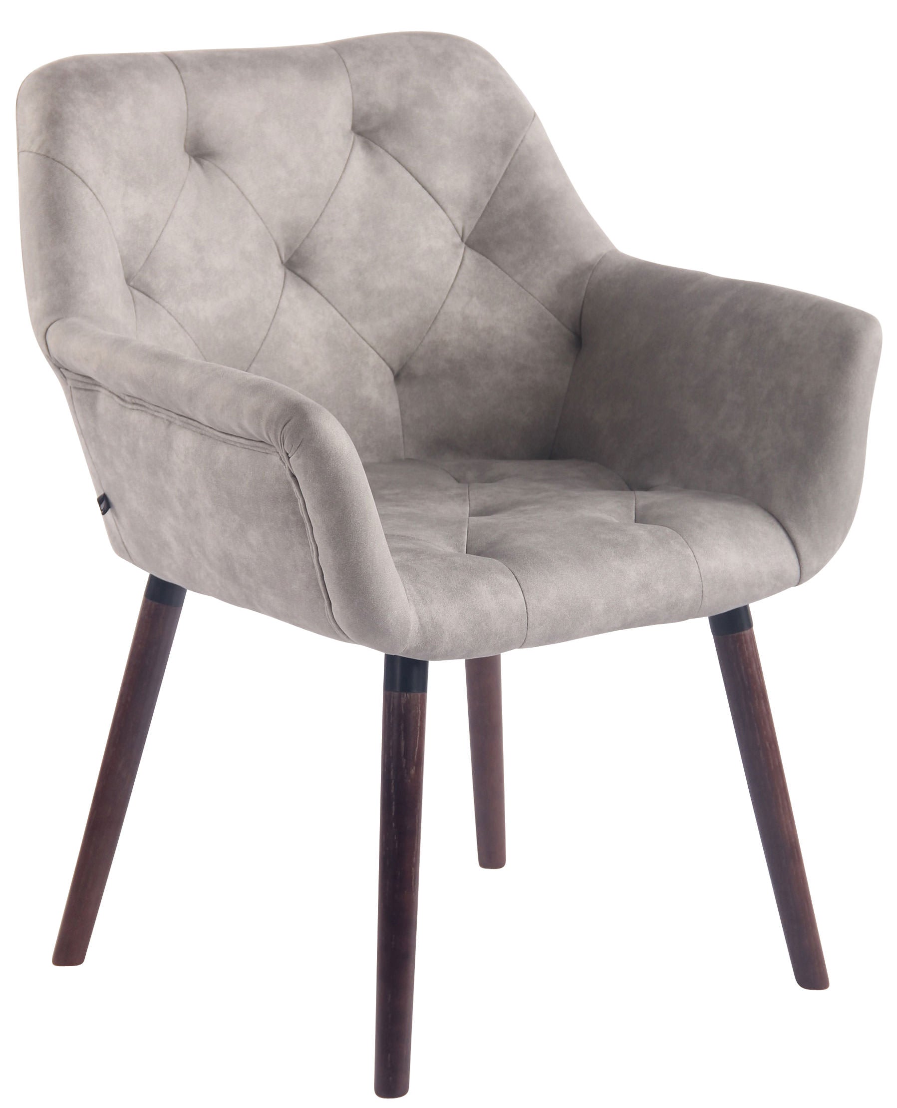 TPFLiving Esszimmerstuhl Cassy Vintage Kunstleder Gestell Buchenholz Walnuss TPFLiving Esszimmerstuhl Cassy Vintage Kunstleder Gestell Buchenholz Walnuss