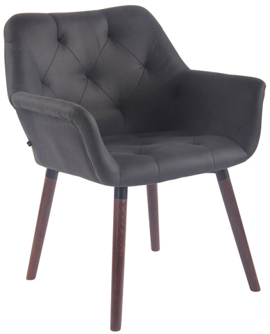 TPFLiving Esszimmerstuhl Cassy Vintage Kunstleder Gestell Buchenholz Walnuss TPFLiving Esszimmerstuhl Cassy Vintage Kunstleder Gestell Buchenholz Walnuss