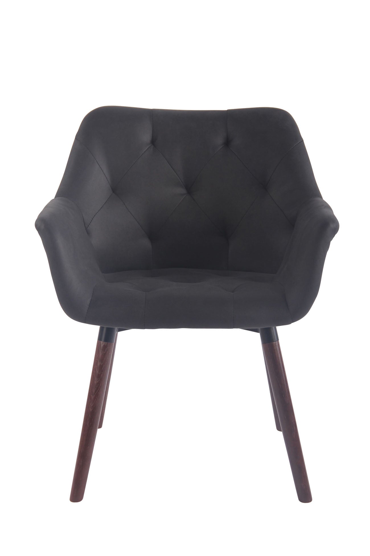 TPFLiving Esszimmerstuhl Cassy Vintage Kunstleder Gestell Buchenholz Walnuss TPFLiving Esszimmerstuhl Cassy Vintage Kunstleder Gestell Buchenholz Walnuss