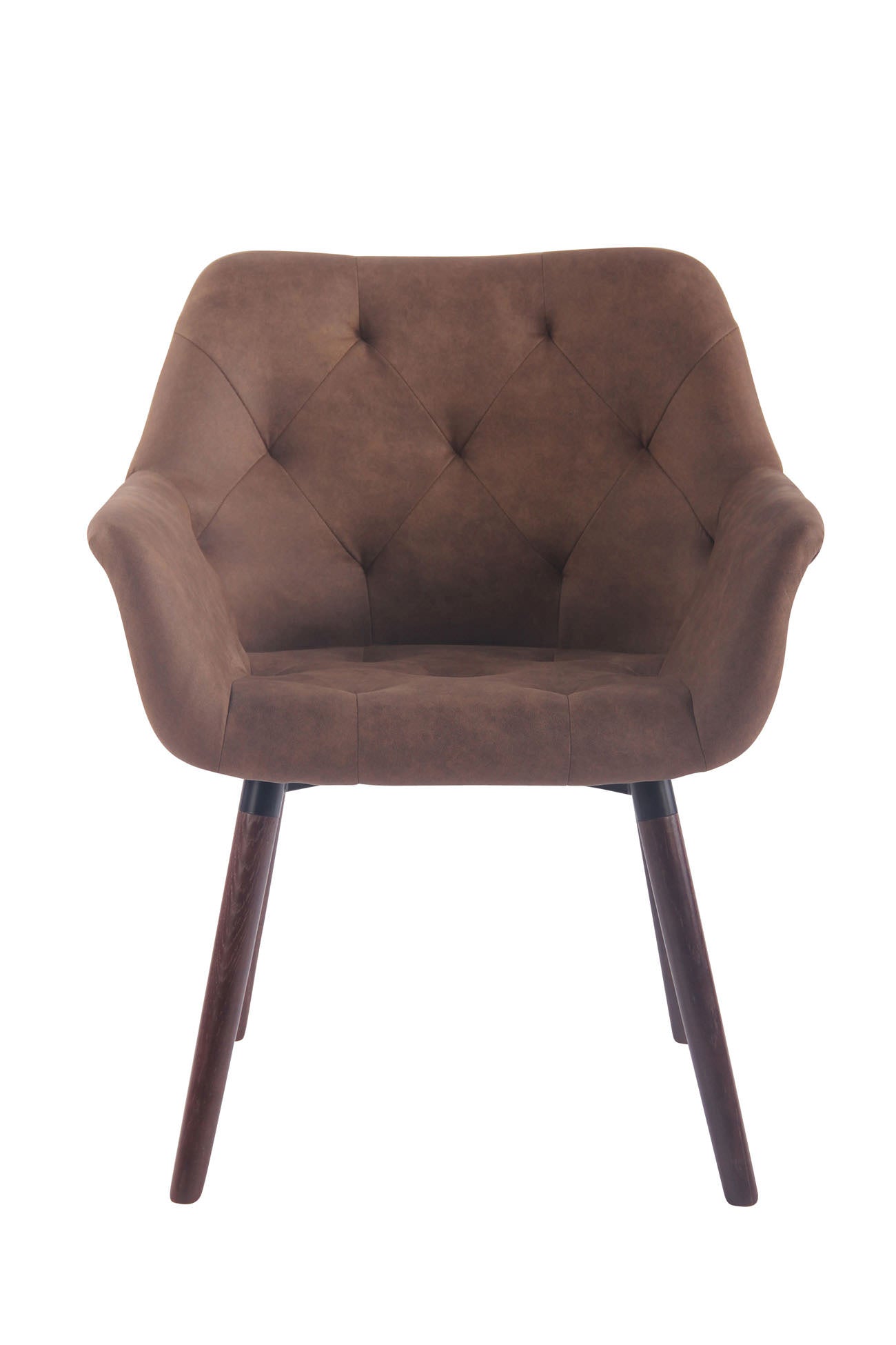 TPFLiving Esszimmerstuhl Cassy Vintage Kunstleder Gestell Buchenholz Walnuss TPFLiving Esszimmerstuhl Cassy Vintage Kunstleder Gestell Buchenholz Walnuss