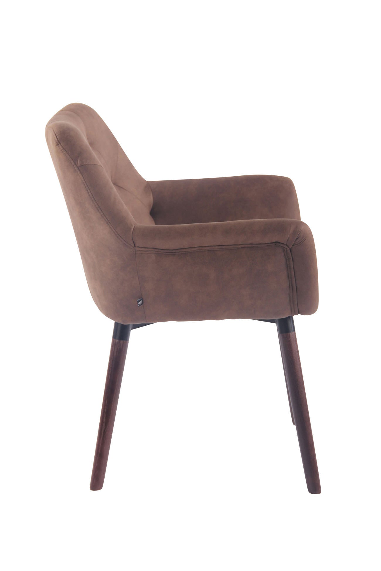 TPFLiving Esszimmerstuhl Cassy Vintage Kunstleder Gestell Buchenholz Walnuss TPFLiving Esszimmerstuhl Cassy Vintage Kunstleder Gestell Buchenholz Walnuss