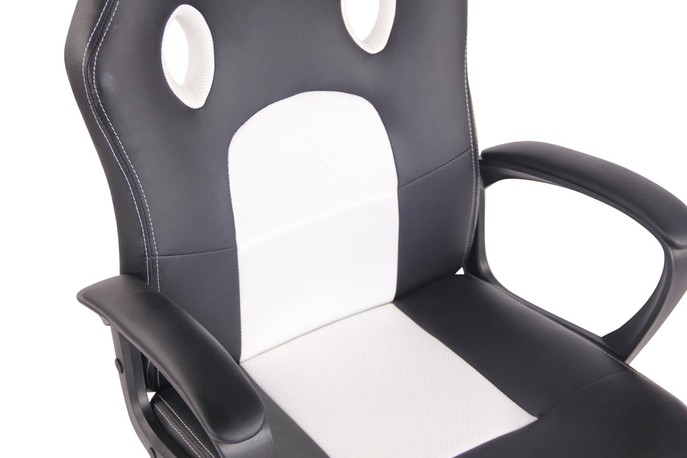 TPFLiving Bürostuhl Elon mit Netz- und Kunstlederbezug TPFLiving Bürostuhl Elon mit Netz- und Kunstlederbezug