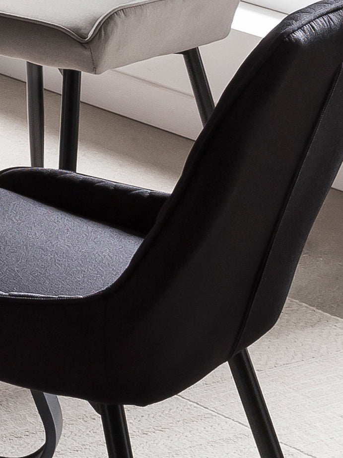 TPFLiving 2er Set Esszimmerstuhl Oliver Stoff mit Diamantsteppung TPFLiving 2er Set Esszimmerstuhl Oliver Stoff mit Diamantsteppung