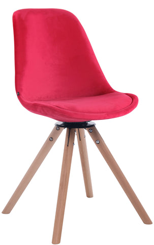 TPFLiving Esszimmerstuhl Troll Samt Gestell Buchenholz Rund Natura TPFLiving Esszimmerstuhl Troll Samt Gestell Buchenholz Rund Natura