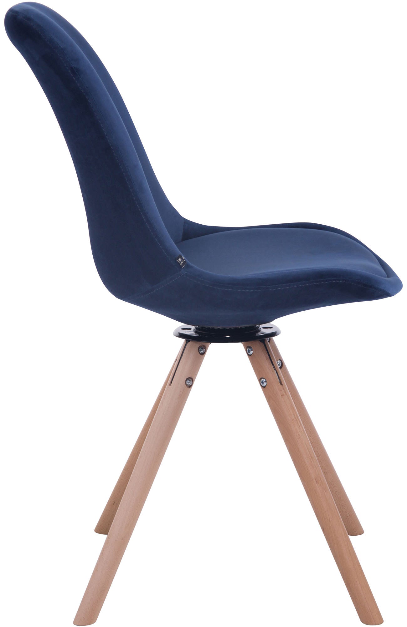 TPFLiving Esszimmerstuhl Troll Samt Gestell Buchenholz Rund Natura TPFLiving Esszimmerstuhl Troll Samt Gestell Buchenholz Rund Natura