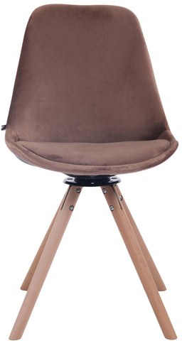 TPFLiving Esszimmerstuhl Troll Samt Gestell Buchenholz Rund Natura TPFLiving Esszimmerstuhl Troll Samt Gestell Buchenholz Rund Natura