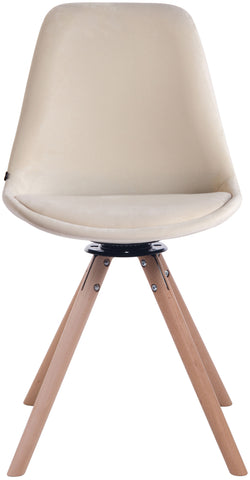 TPFLiving Esszimmerstuhl Troll Samt Gestell Buchenholz Rund Natura TPFLiving Esszimmerstuhl Troll Samt Gestell Buchenholz Rund Natura