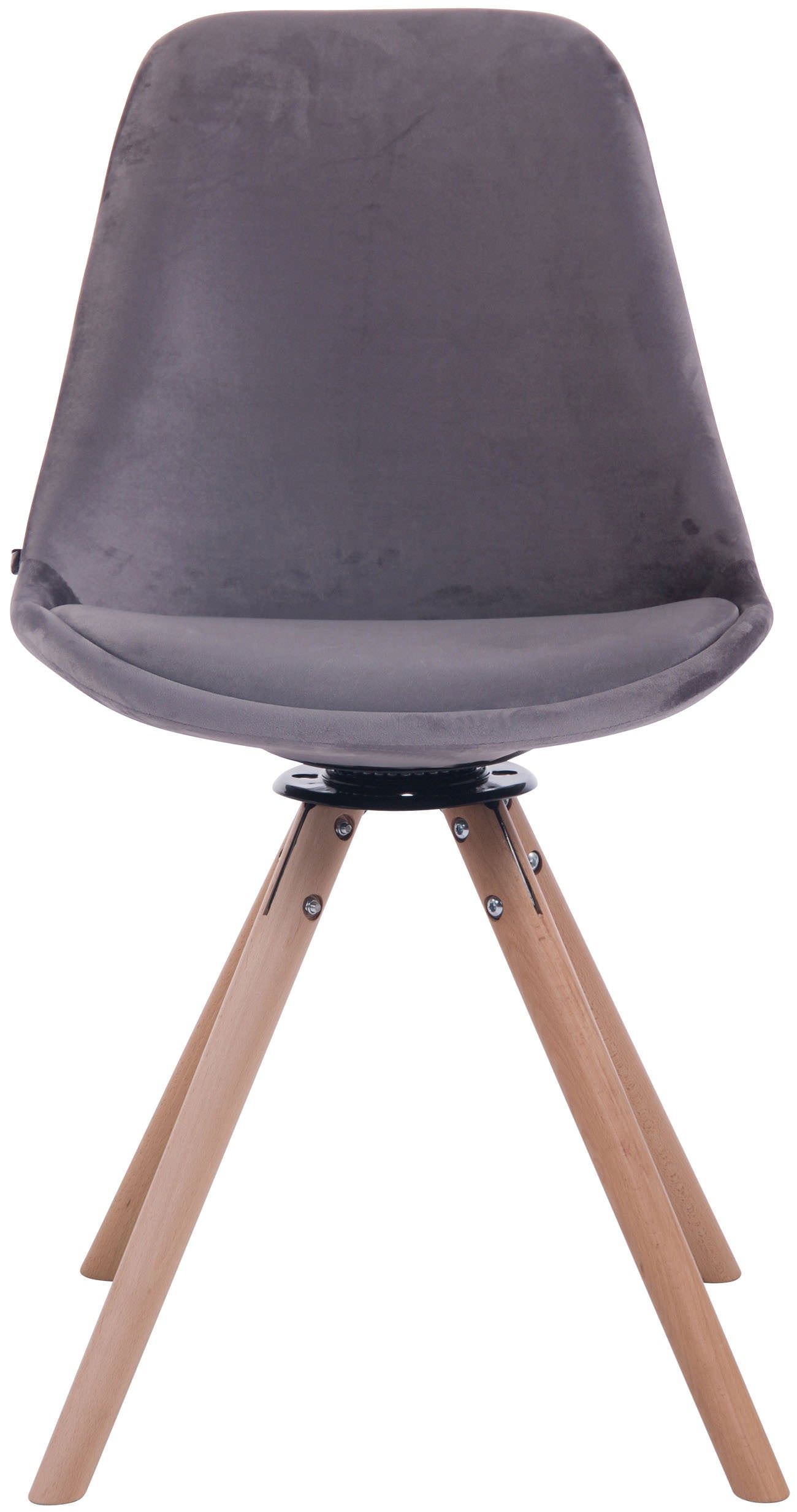 TPFLiving Esszimmerstuhl Troll Samt Gestell Buchenholz Rund Natura TPFLiving Esszimmerstuhl Troll Samt Gestell Buchenholz Rund Natura