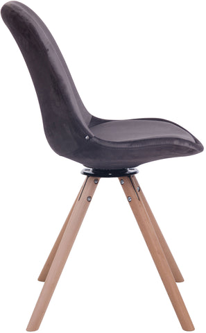 TPFLiving Esszimmerstuhl Troll Samt Gestell Buchenholz Rund Natura TPFLiving Esszimmerstuhl Troll Samt Gestell Buchenholz Rund Natura