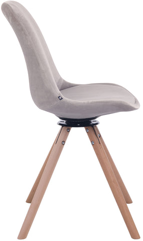 TPFLiving Esszimmerstuhl Troll Samt Gestell Buchenholz Rund Natura TPFLiving Esszimmerstuhl Troll Samt Gestell Buchenholz Rund Natura