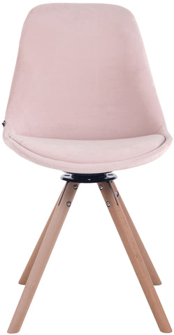 TPFLiving Esszimmerstuhl Troll Samt Gestell Buchenholz Rund Natura TPFLiving Esszimmerstuhl Troll Samt Gestell Buchenholz Rund Natura