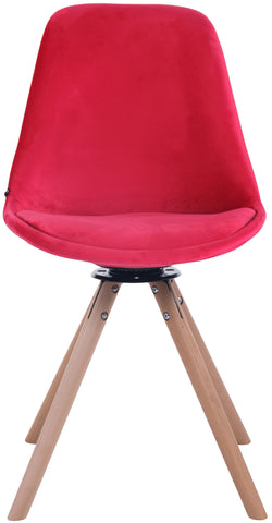 TPFLiving Esszimmerstuhl Troll Samt Gestell Buchenholz Rund Natura TPFLiving Esszimmerstuhl Troll Samt Gestell Buchenholz Rund Natura