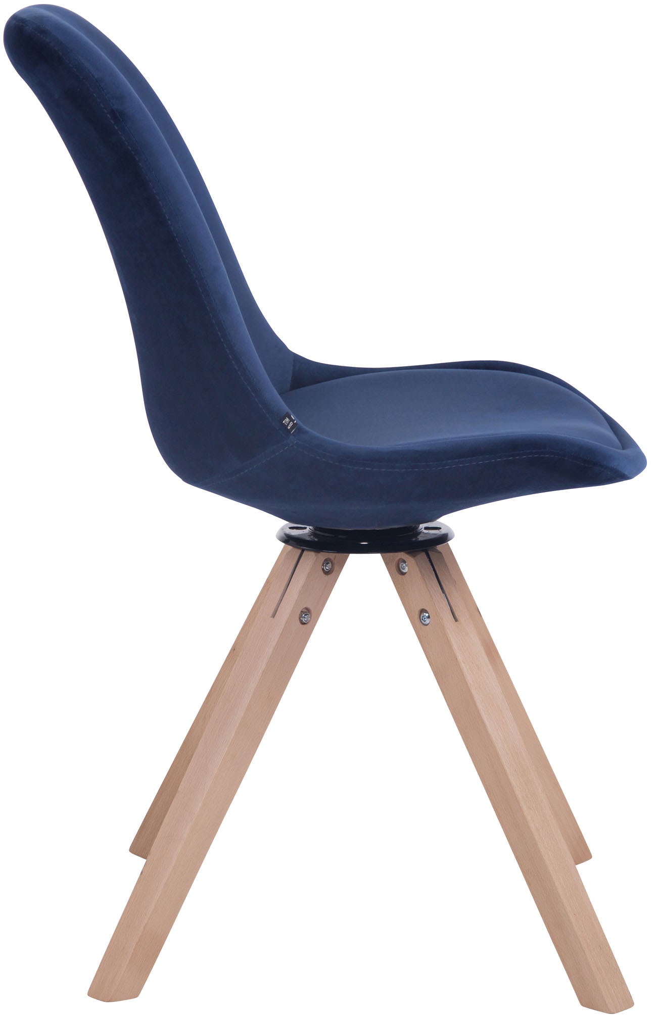 TPFLiving Esszimmerstuhl Troll Samt Gestell Buchenholz Square Natura TPFLiving Esszimmerstuhl Troll Samt Gestell Buchenholz Square Natura