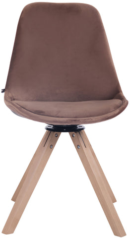 TPFLiving Esszimmerstuhl Troll Samt Gestell Buchenholz Square Natura TPFLiving Esszimmerstuhl Troll Samt Gestell Buchenholz Square Natura