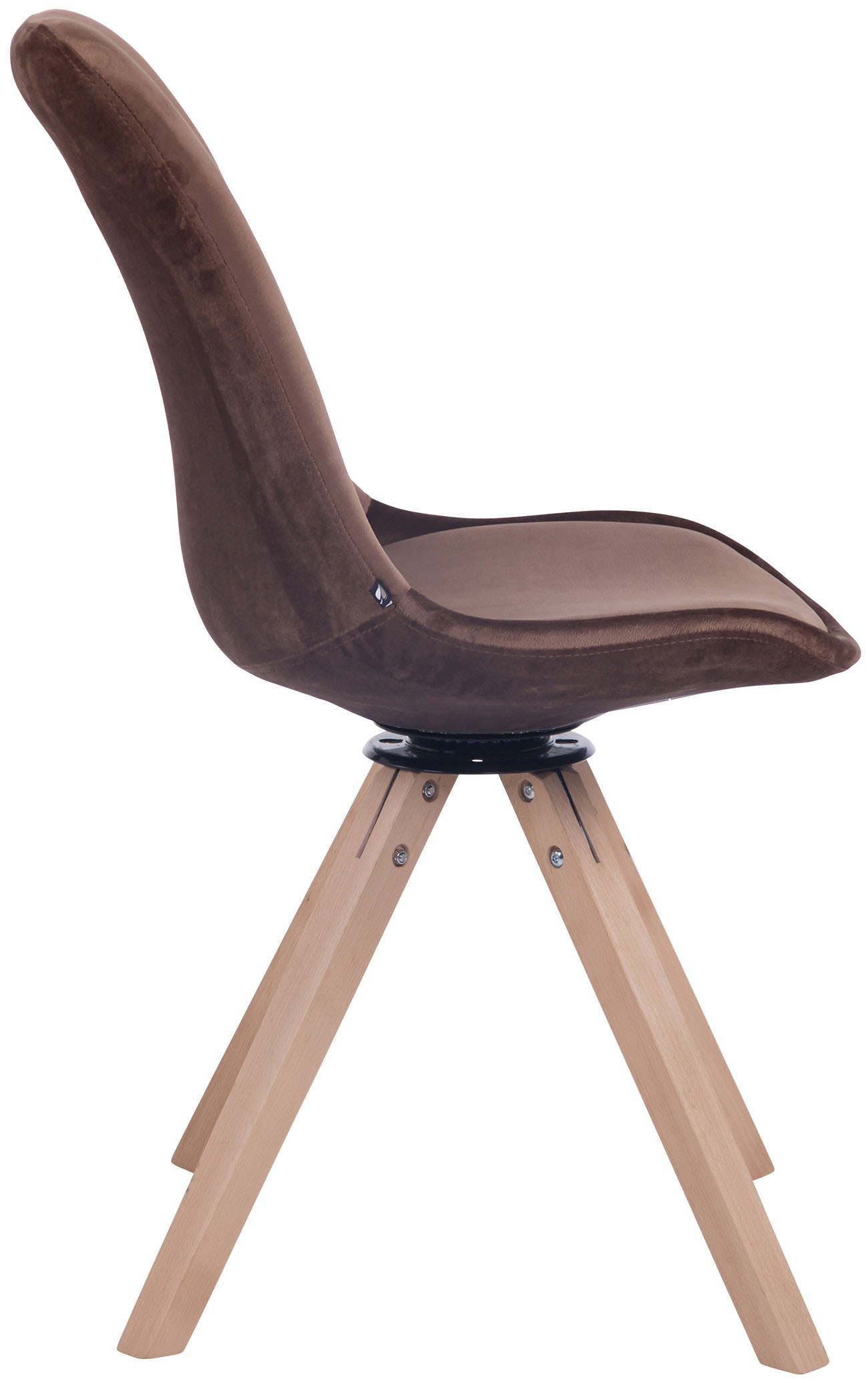 TPFLiving Esszimmerstuhl Troll Samt Gestell Buchenholz Square Natura TPFLiving Esszimmerstuhl Troll Samt Gestell Buchenholz Square Natura