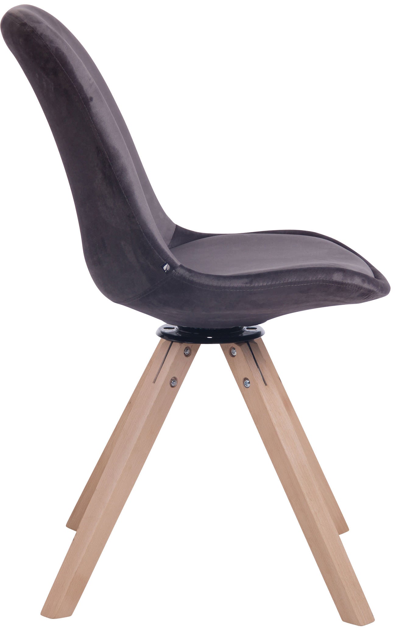 TPFLiving Esszimmerstuhl Troll Samt Gestell Buchenholz Square Natura TPFLiving Esszimmerstuhl Troll Samt Gestell Buchenholz Square Natura