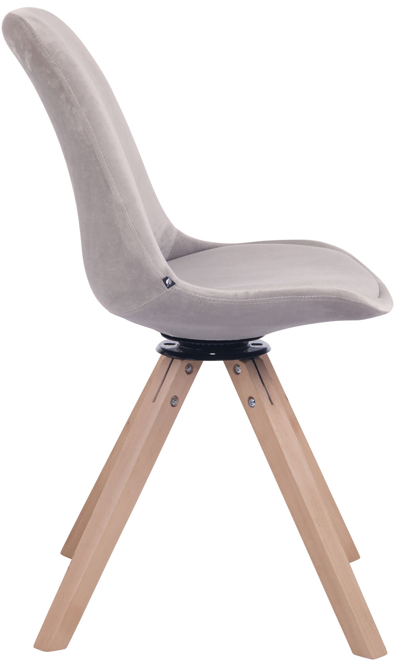 TPFLiving Esszimmerstuhl Troll Samt Gestell Buchenholz Square Natura TPFLiving Esszimmerstuhl Troll Samt Gestell Buchenholz Square Natura