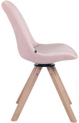 TPFLiving Esszimmerstuhl Troll Samt Gestell Buchenholz Square Natura TPFLiving Esszimmerstuhl Troll Samt Gestell Buchenholz Square Natura