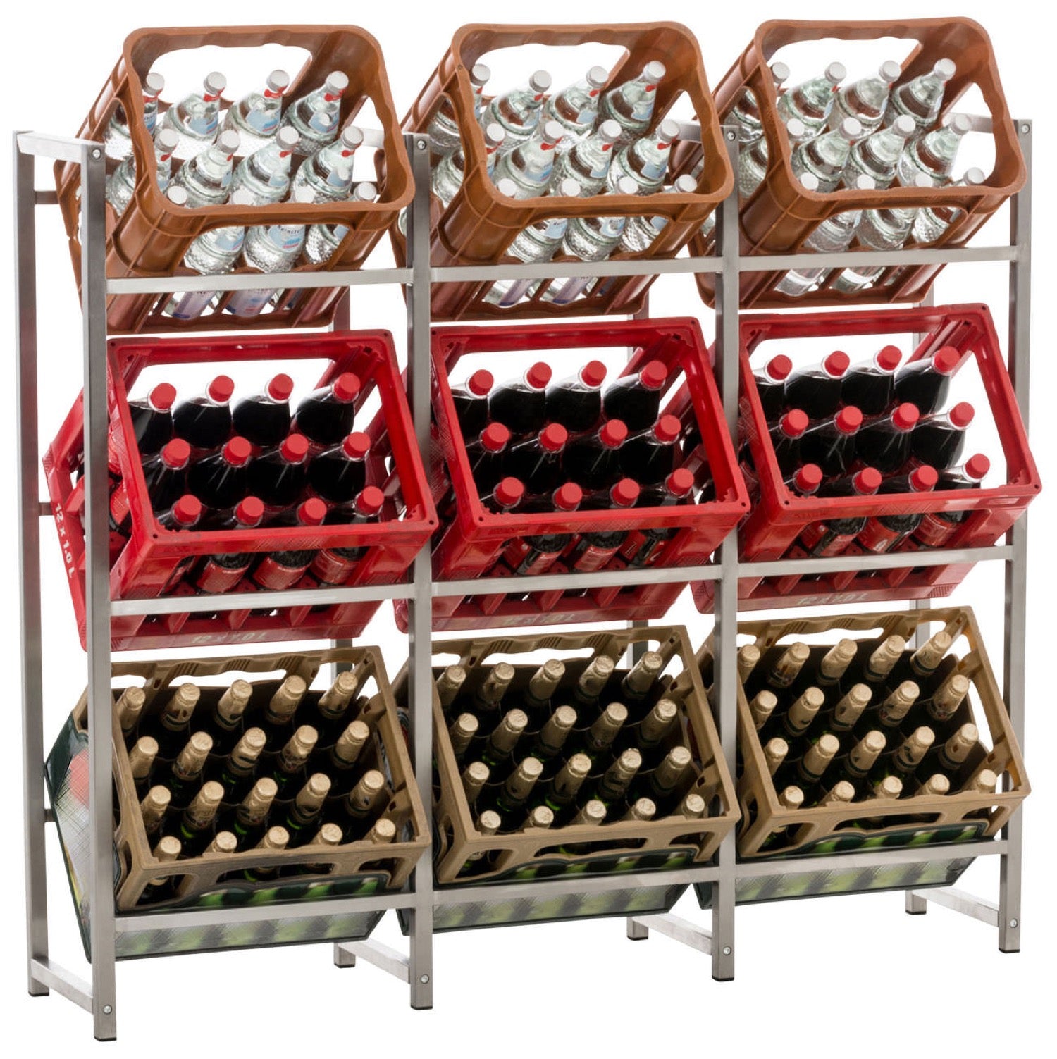 TPFLiving 9er Getränkekistenständer Lenny TPFLiving 9er Getränkekistenständer Lenny