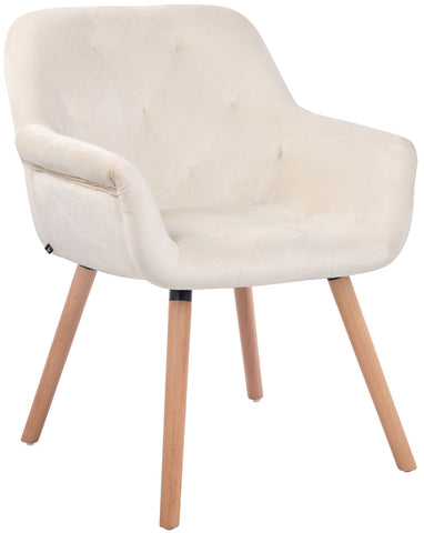 TPFLiving Esszimmerstuhl Cassy Samt Gestell Buchenholz Natura TPFLiving Esszimmerstuhl Cassy Samt Gestell Buchenholz Natura