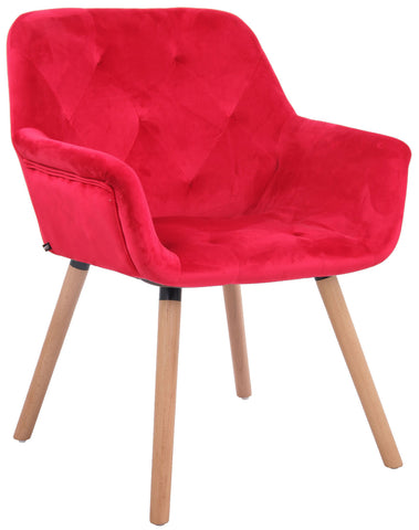 TPFLiving Esszimmerstuhl Cassy Samt Gestell Buchenholz Natura TPFLiving Esszimmerstuhl Cassy Samt Gestell Buchenholz Natura