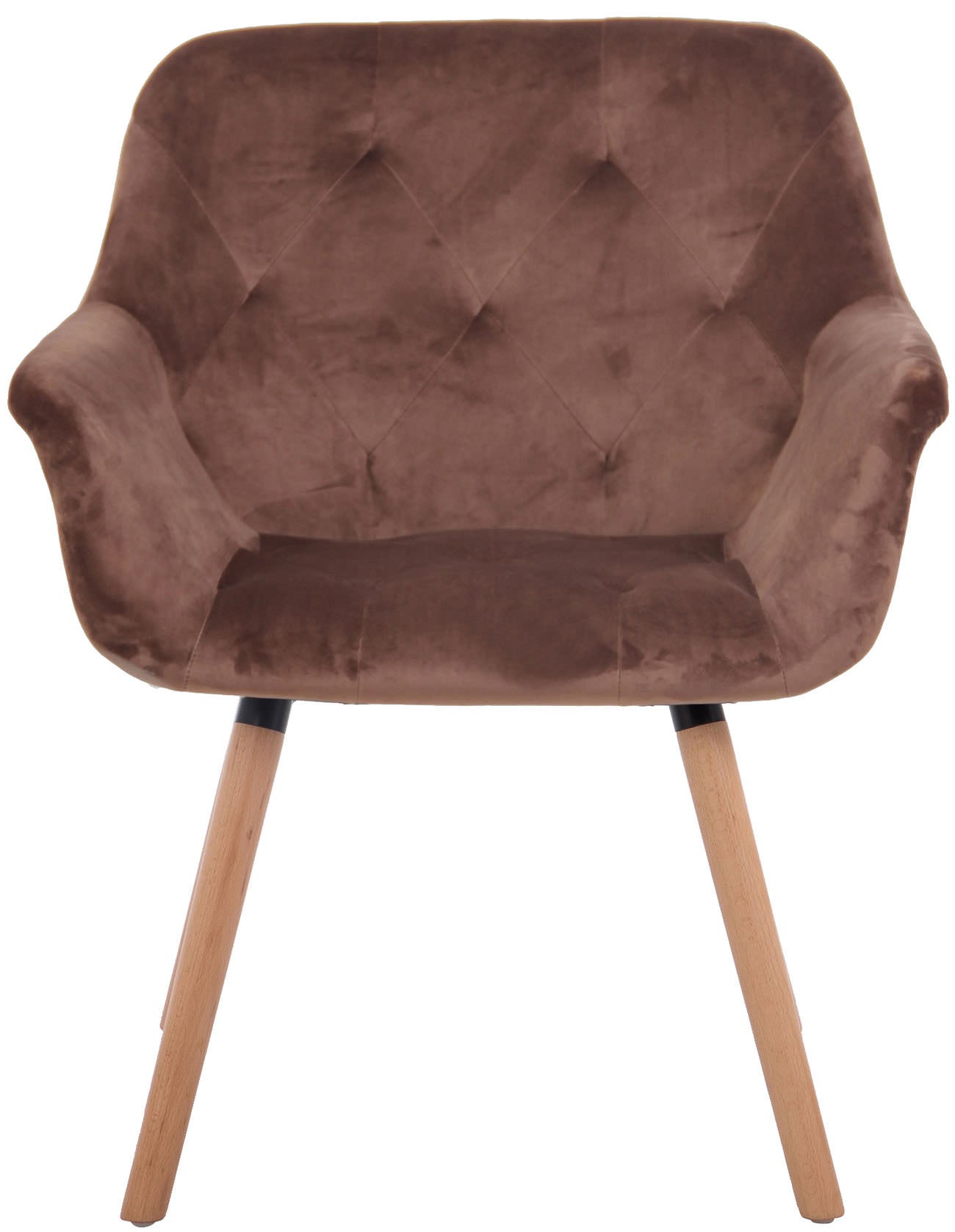 TPFLiving Esszimmerstuhl Cassy Samt Gestell Buchenholz Natura TPFLiving Esszimmerstuhl Cassy Samt Gestell Buchenholz Natura