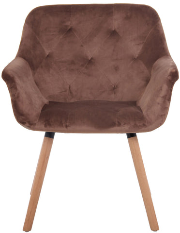 TPFLiving Esszimmerstuhl Cassy Samt Gestell Buchenholz Natura TPFLiving Esszimmerstuhl Cassy Samt Gestell Buchenholz Natura