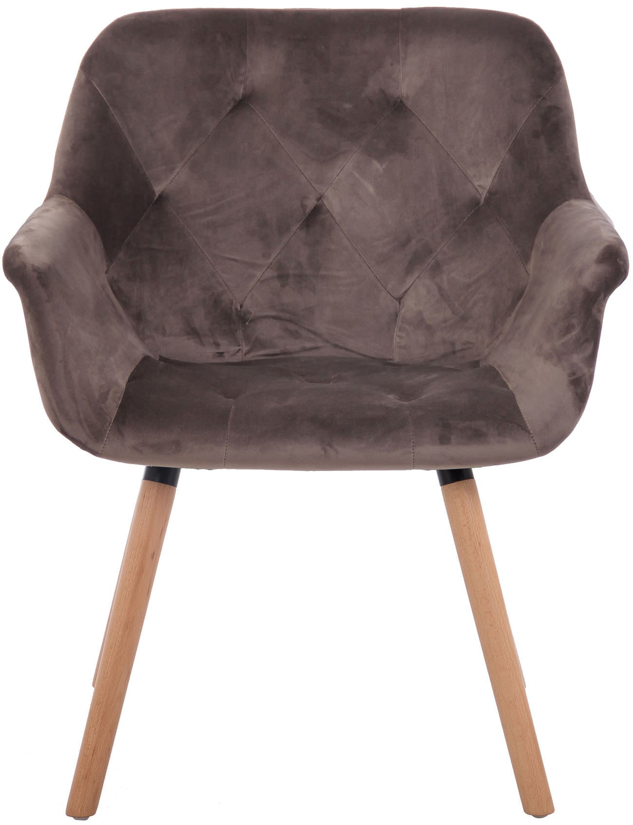 TPFLiving Esszimmerstuhl Cassy Samt Gestell Buchenholz Natura TPFLiving Esszimmerstuhl Cassy Samt Gestell Buchenholz Natura