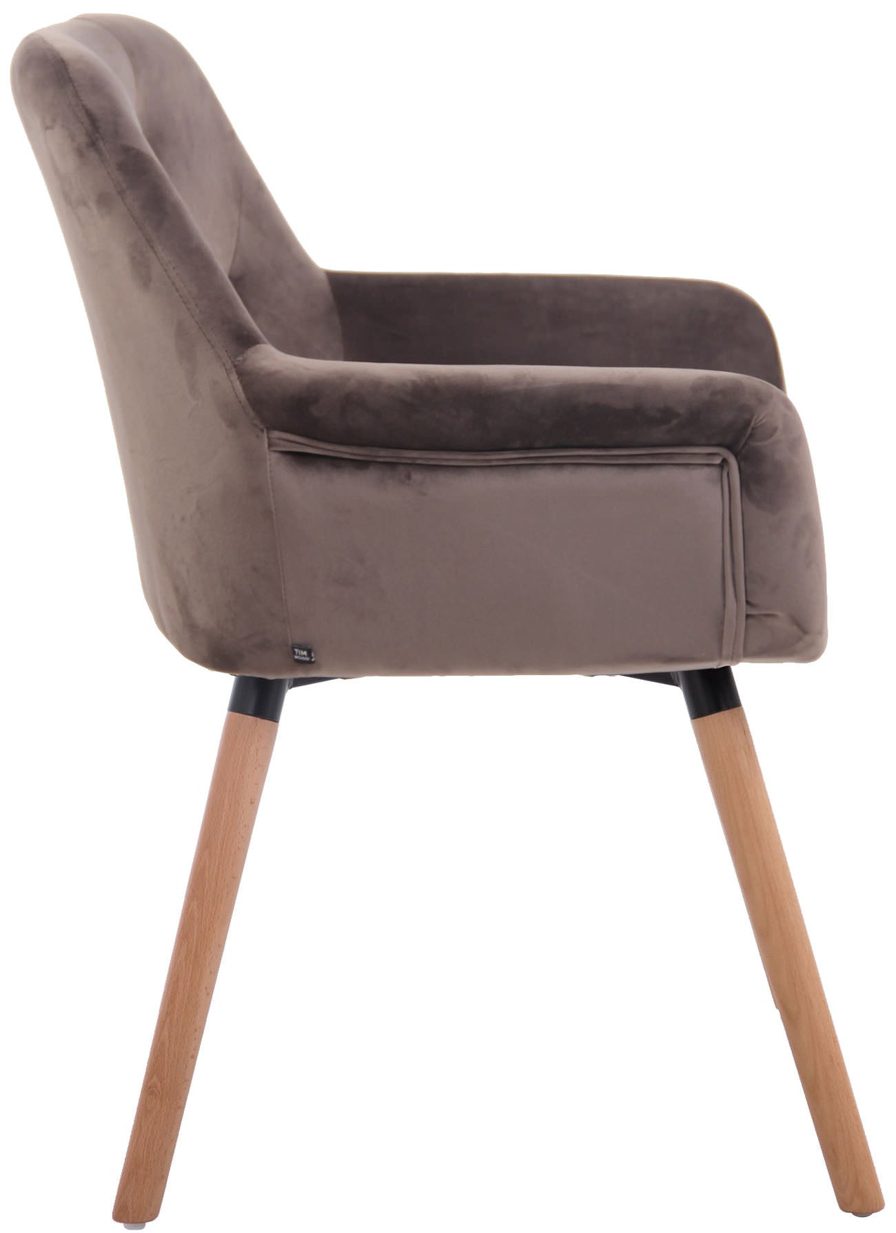 TPFLiving Esszimmerstuhl Cassy Samt Gestell Buchenholz Natura TPFLiving Esszimmerstuhl Cassy Samt Gestell Buchenholz Natura