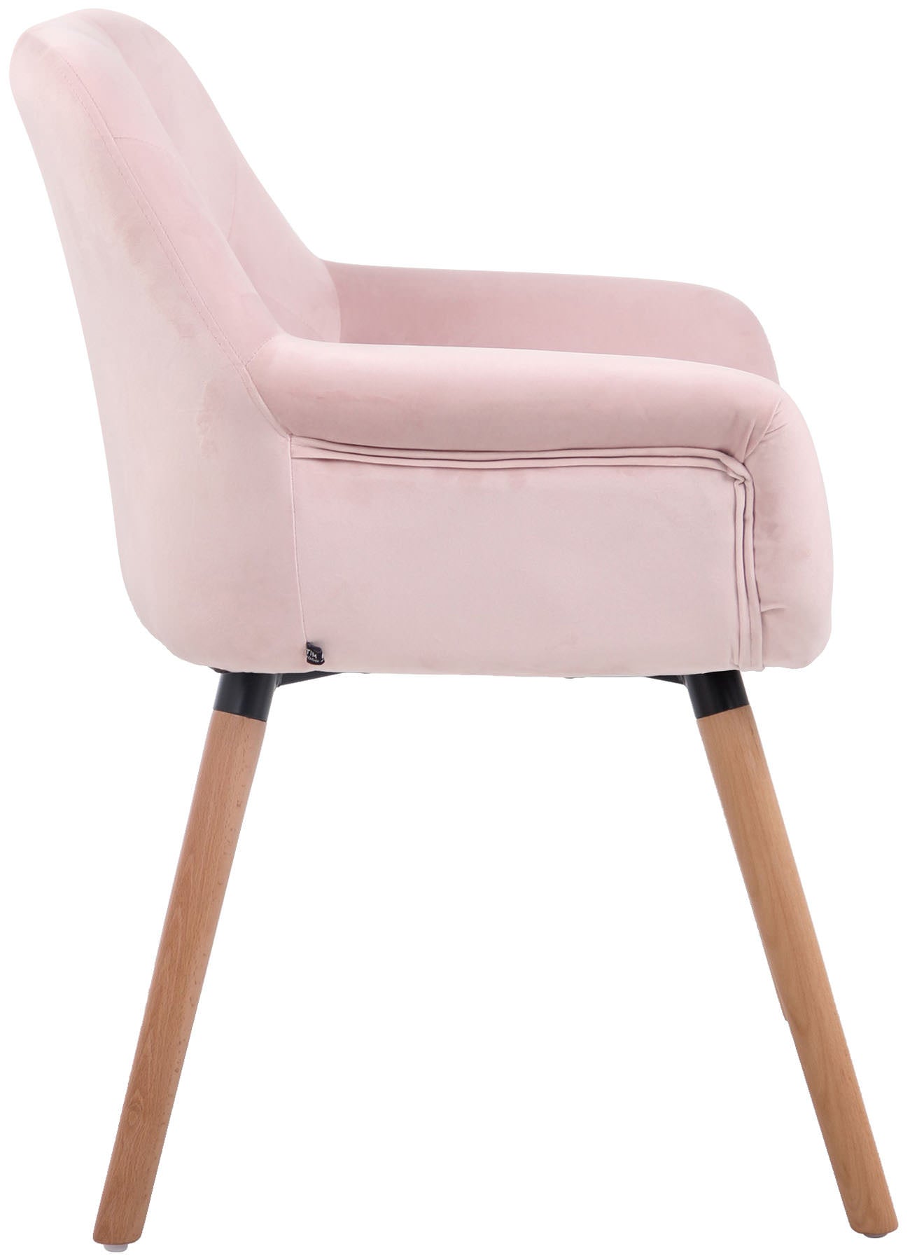 TPFLiving Esszimmerstuhl Cassy Samt Gestell Buchenholz Natura TPFLiving Esszimmerstuhl Cassy Samt Gestell Buchenholz Natura