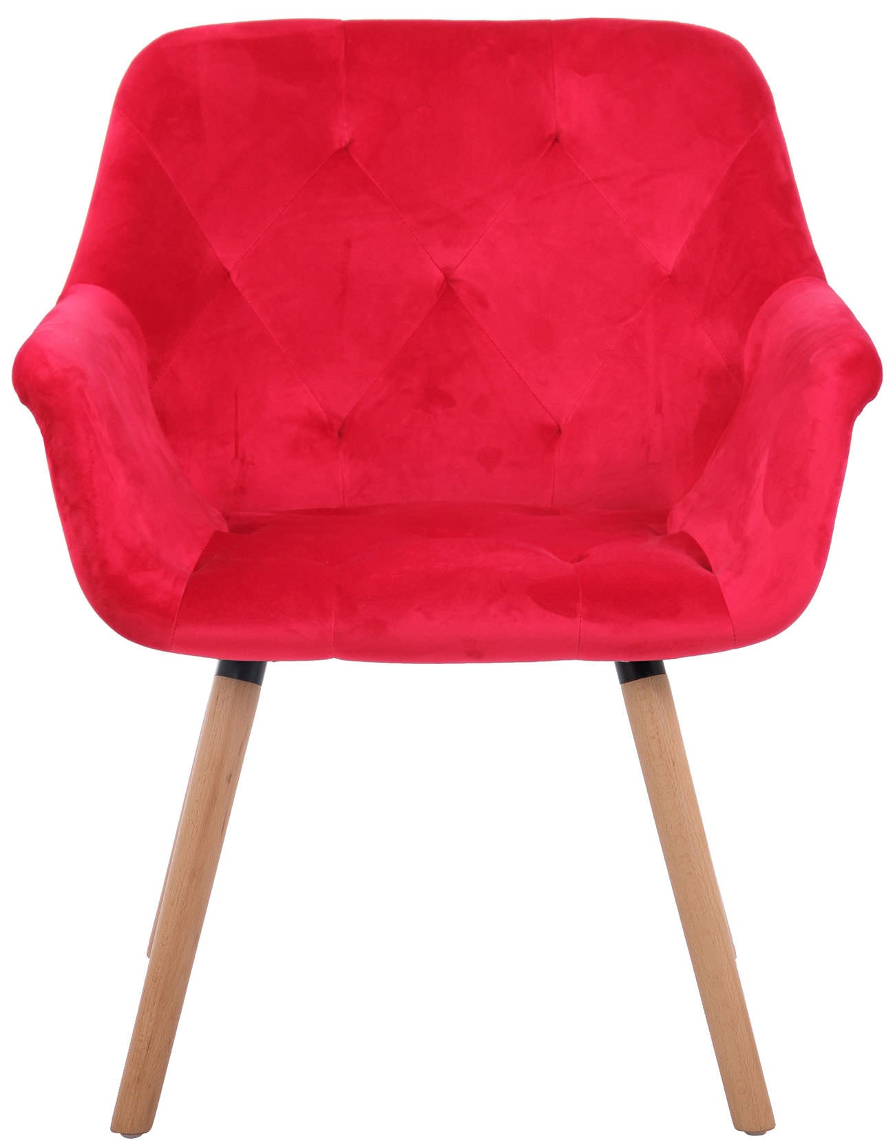 TPFLiving Esszimmerstuhl Cassy Samt Gestell Buchenholz Natura TPFLiving Esszimmerstuhl Cassy Samt Gestell Buchenholz Natura