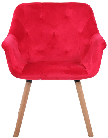 TPFLiving Esszimmerstuhl Cassy Samt Gestell Buchenholz Natura TPFLiving Esszimmerstuhl Cassy Samt Gestell Buchenholz Natura