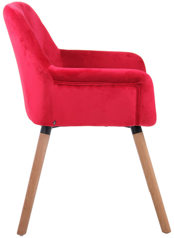 TPFLiving Esszimmerstuhl Cassy Samt Gestell Buchenholz Natura TPFLiving Esszimmerstuhl Cassy Samt Gestell Buchenholz Natura