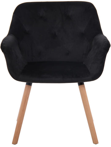 TPFLiving Esszimmerstuhl Cassy Samt Gestell Buchenholz Natura TPFLiving Esszimmerstuhl Cassy Samt Gestell Buchenholz Natura