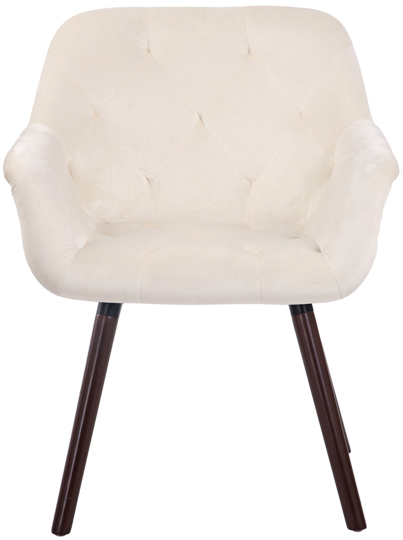 TPFLiving Esszimmerstuhl Cassy Samt Gestell Buchenholz Walnuss TPFLiving Esszimmerstuhl Cassy Samt Gestell Buchenholz Walnuss