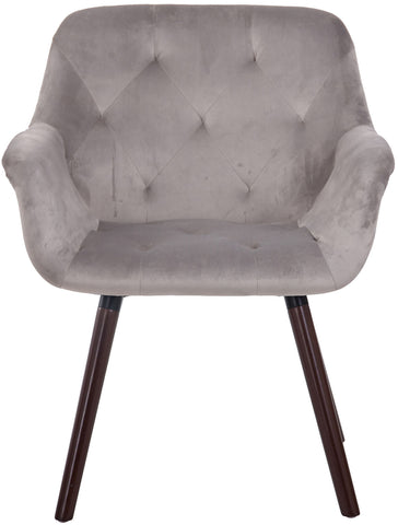 TPFLiving Esszimmerstuhl Cassy Samt Gestell Buchenholz Walnuss TPFLiving Esszimmerstuhl Cassy Samt Gestell Buchenholz Walnuss