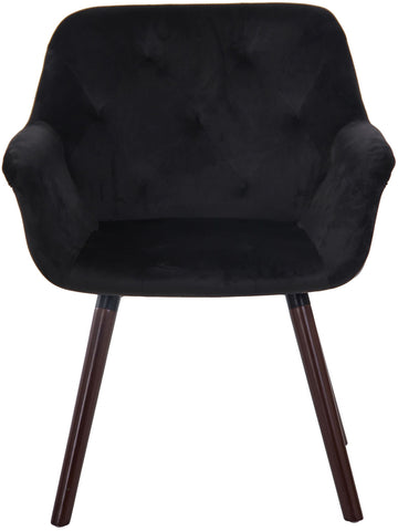 TPFLiving Esszimmerstuhl Cassy Samt Gestell Buchenholz Walnuss TPFLiving Esszimmerstuhl Cassy Samt Gestell Buchenholz Walnuss