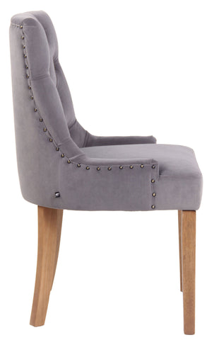 TPFLiving Esszimmerstuhl Aboli Samt antik-hell TPFLiving Esszimmerstuhl Aboli Samt antik-hell