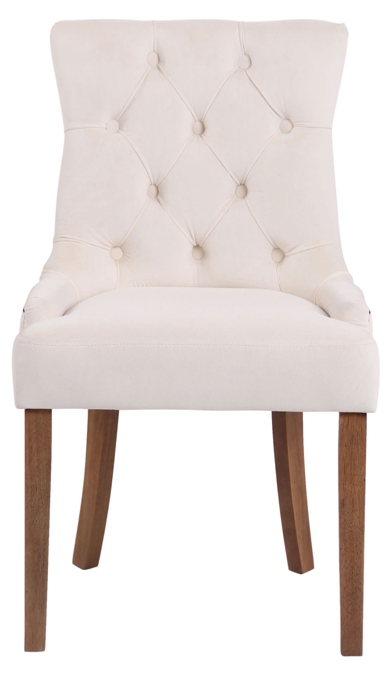 TPFLiving Esszimmerstuhl Aboli Samt antik-hell TPFLiving Esszimmerstuhl Aboli Samt antik-hell