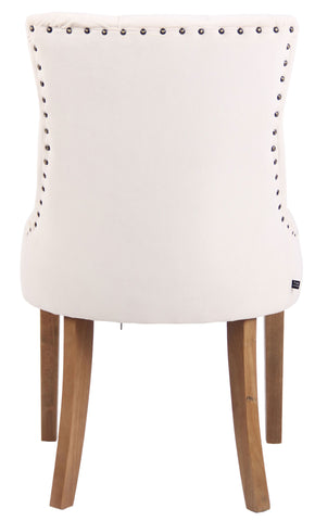 TPFLiving Esszimmerstuhl Aboli Samt antik-hell TPFLiving Esszimmerstuhl Aboli Samt antik-hell