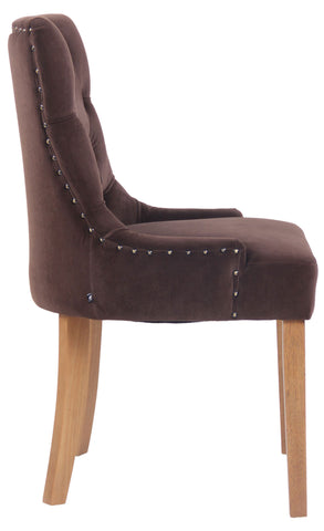 TPFLiving Esszimmerstuhl Aboli Samt antik-hell TPFLiving Esszimmerstuhl Aboli Samt antik-hell