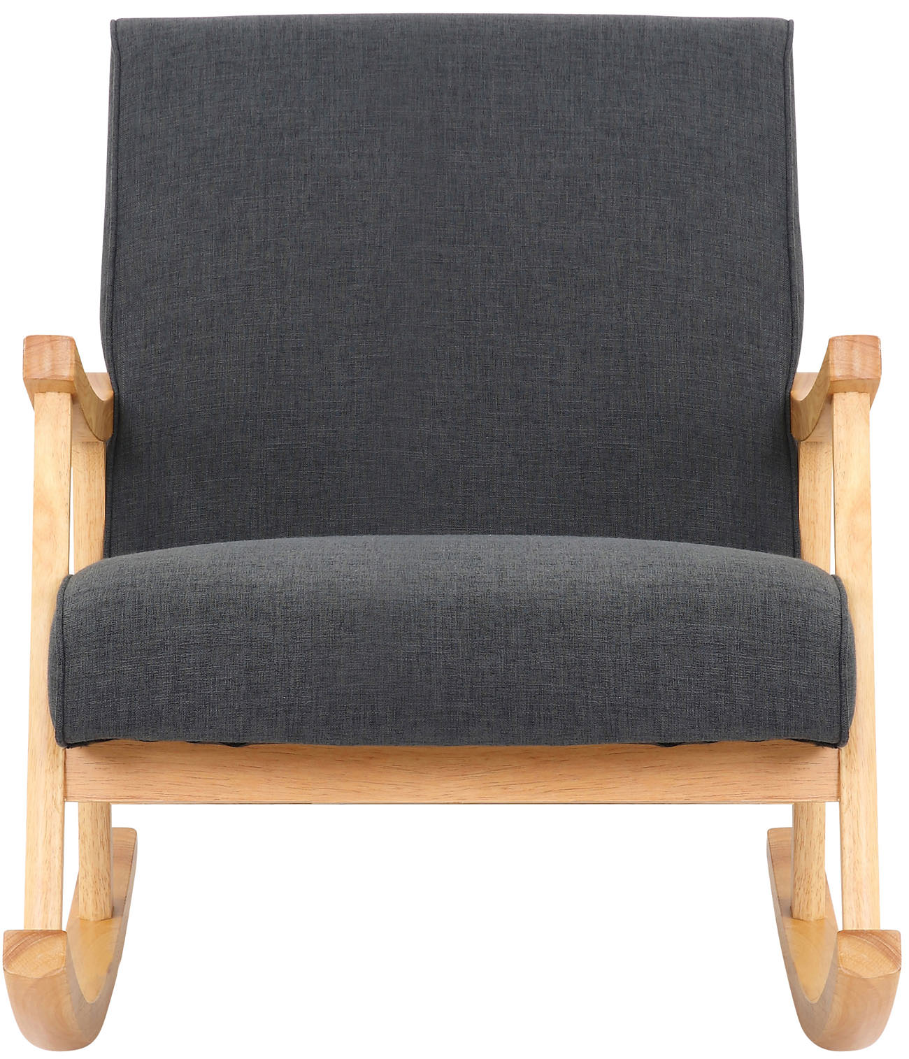 TPFLiving Schaukelstuhl Morello Stoff Gestell Kautschukhokz natur TPFLiving Schaukelstuhl Morello Stoff Gestell Kautschukhokz natur