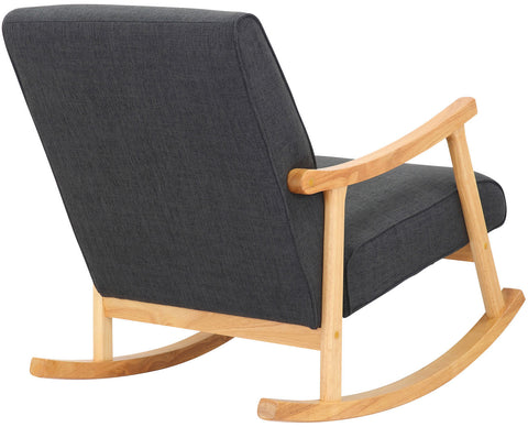 TPFLiving Schaukelstuhl Morello Stoff Gestell Kautschukhokz natur TPFLiving Schaukelstuhl Morello Stoff Gestell Kautschukhokz natur