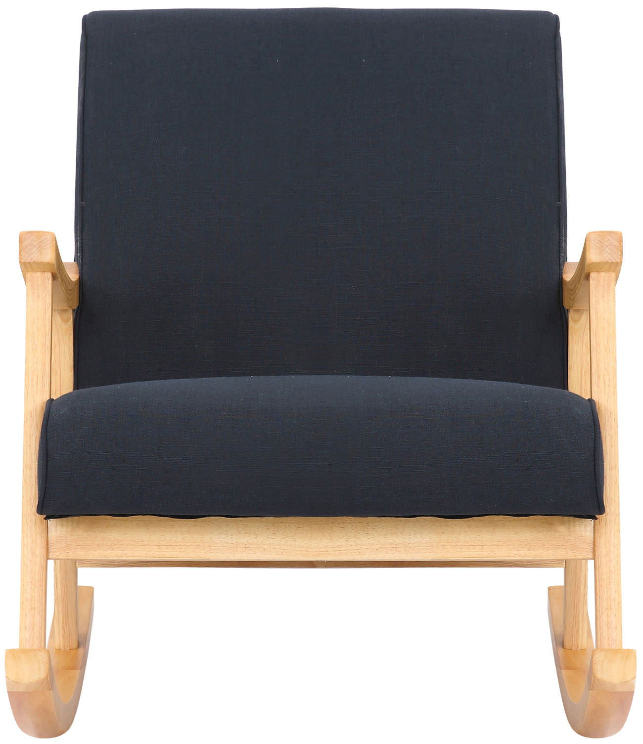 TPFLiving Schaukelstuhl Morello Stoff Gestell Kautschukhokz natur TPFLiving Schaukelstuhl Morello Stoff Gestell Kautschukhokz natur