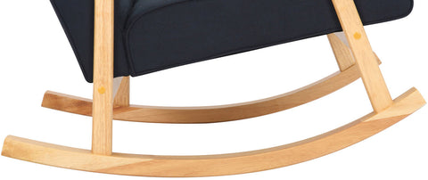 TPFLiving Schaukelstuhl Morello Stoff Gestell Kautschukhokz natur TPFLiving Schaukelstuhl Morello Stoff Gestell Kautschukhokz natur